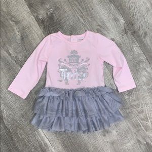 JUICY COUTURE PINK & GRAY BABY GIRL DRESS SIZE 12M